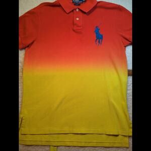 Polo By Ralph Lauren Custom Fit Cotton Knit Golf Polo Shirt Big Pony Sz M
